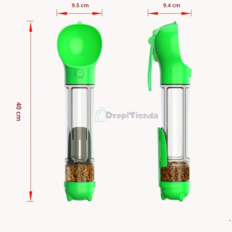 Botella para mascotas multifunción